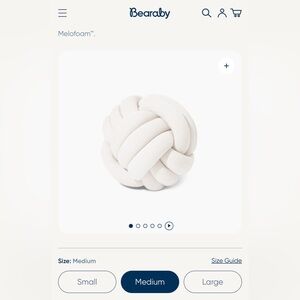 Bearaby Medium Hugget - Sensory Knot Pillow